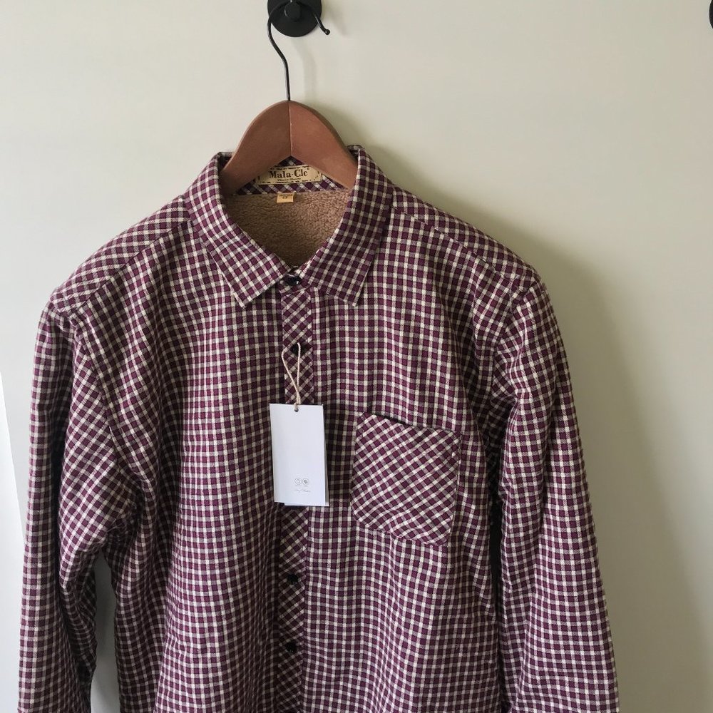 NWT Mens Fleece-Lined Shirt Jacket S-M